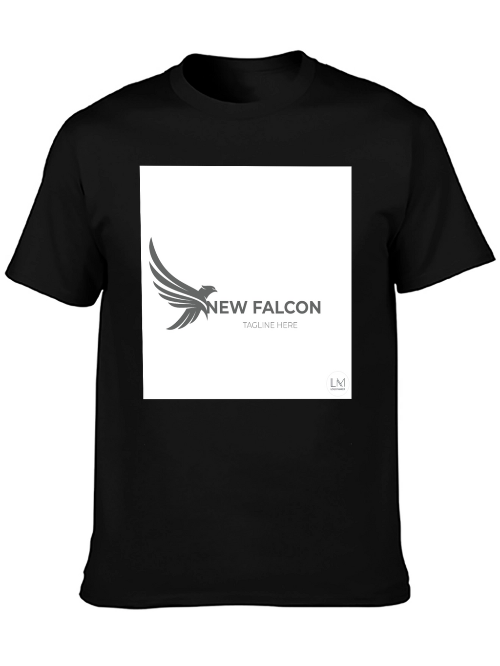 New Falcon Graphic Black T-Shirt