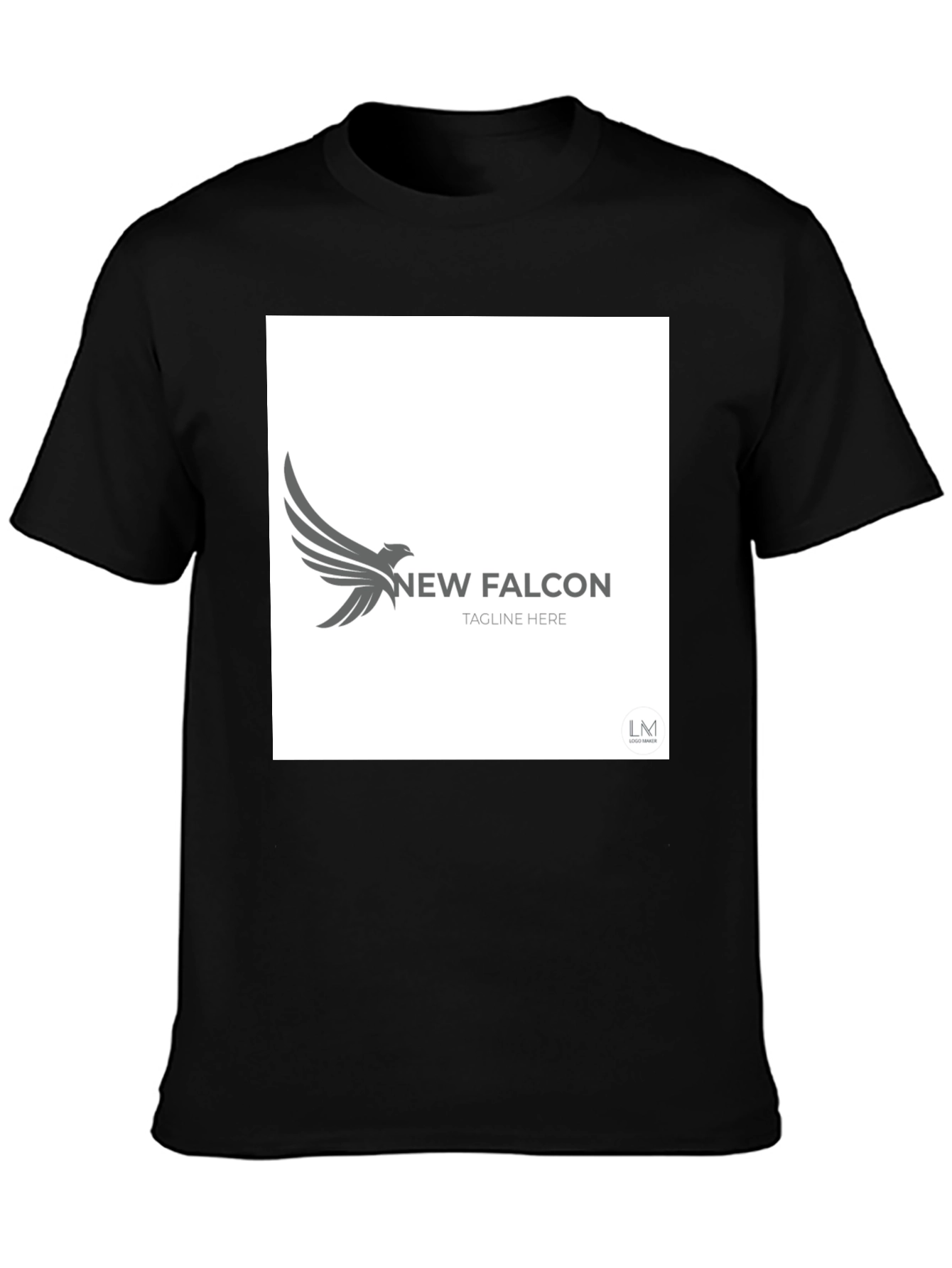 New Falcon Graphic Black T-Shirt