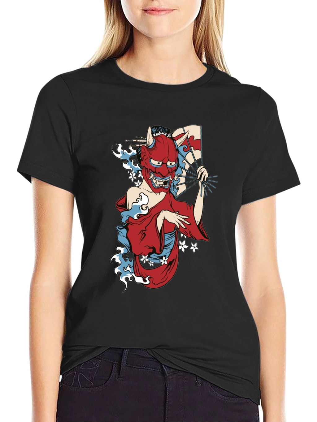 Oni Geisha T-Shirt - Japanese Demon Aesthetic