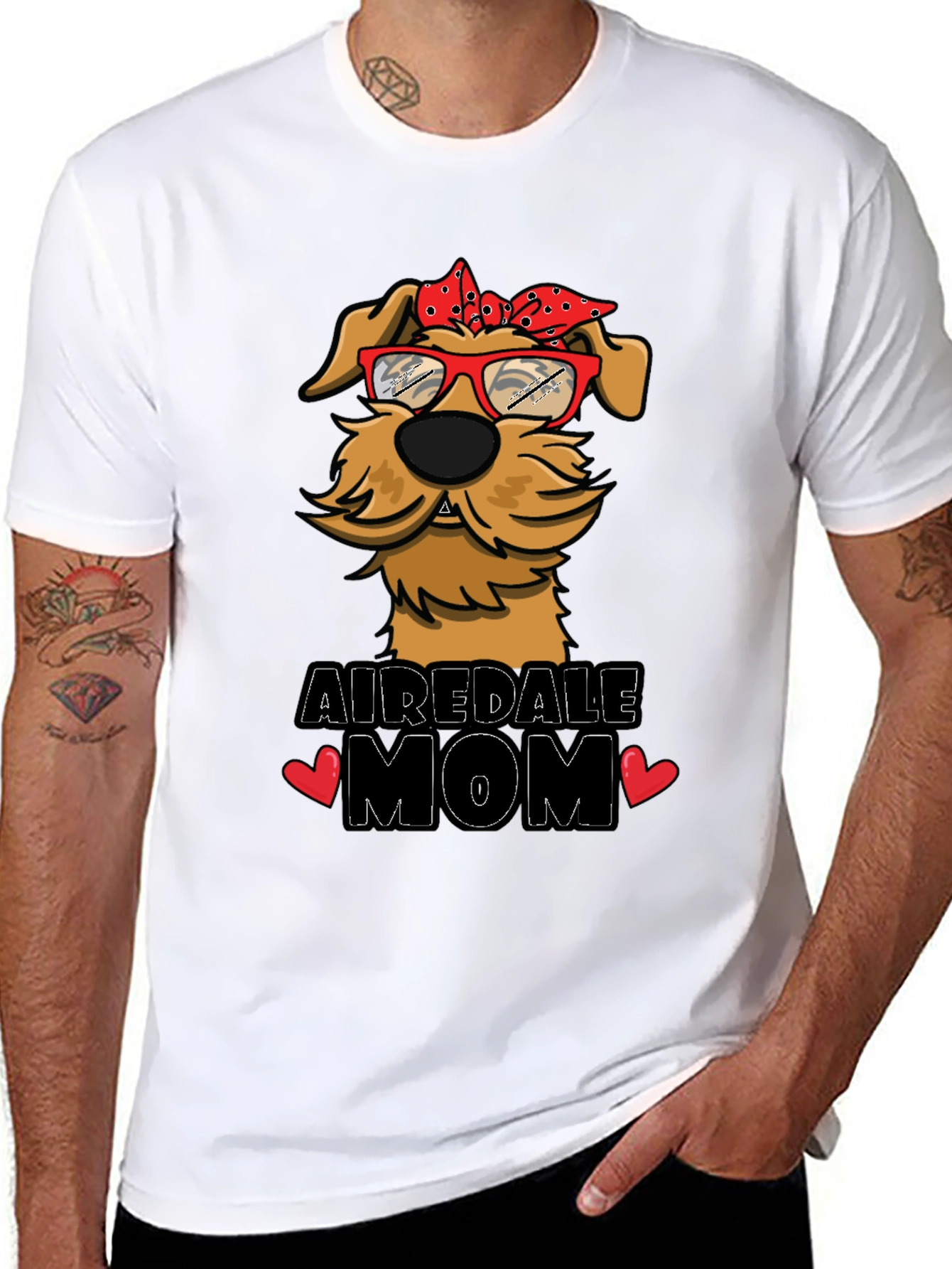 Airedale Mom Dog Lover T-Shirt