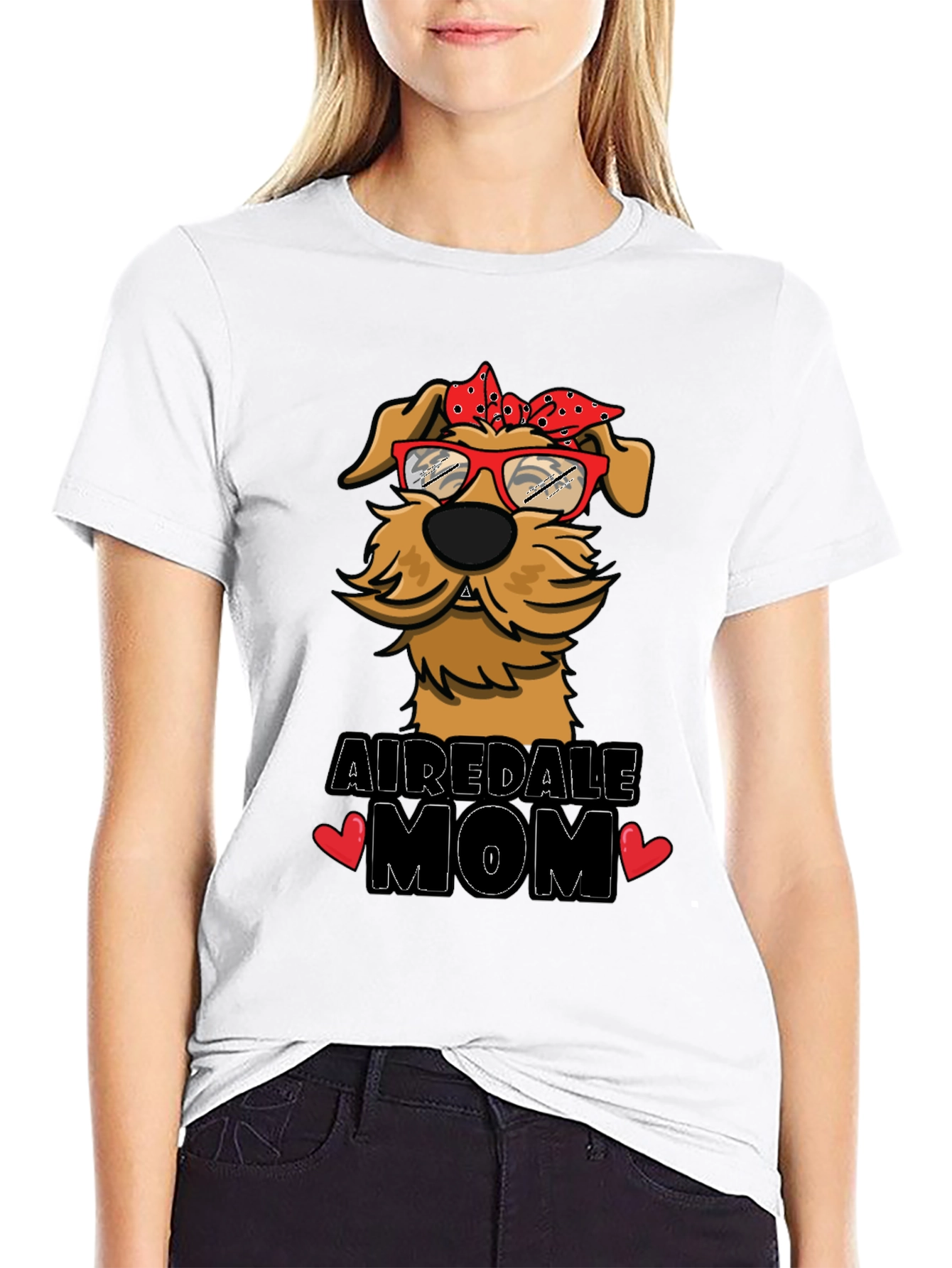 Airedale Mom Dog Lover T-Shirt