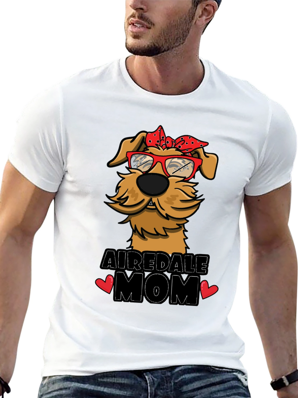 Airedale Mom Dog Lover T-Shirt