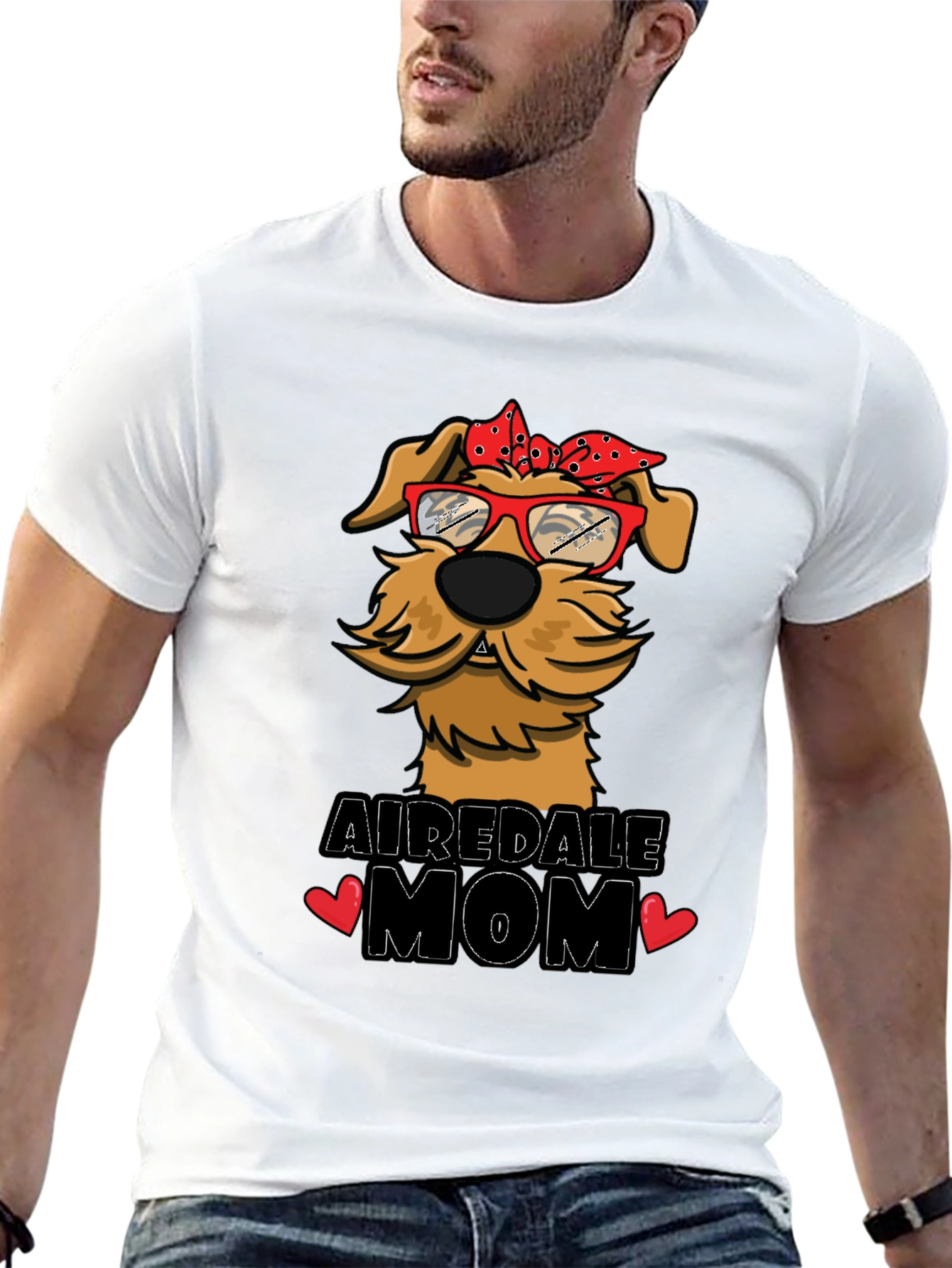 Airedale Mom Dog Lover T-Shirt