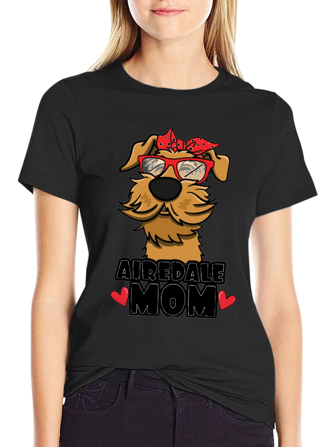 Airedale Mom Dog Lover T-Shirt