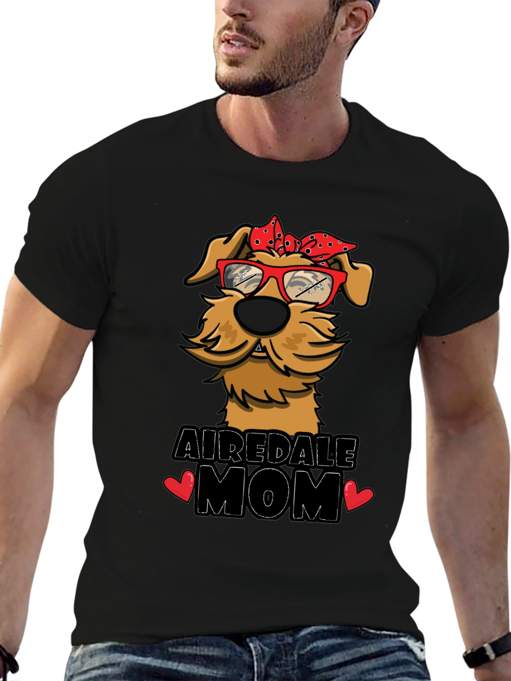 Airedale Mom Dog Lover T-Shirt