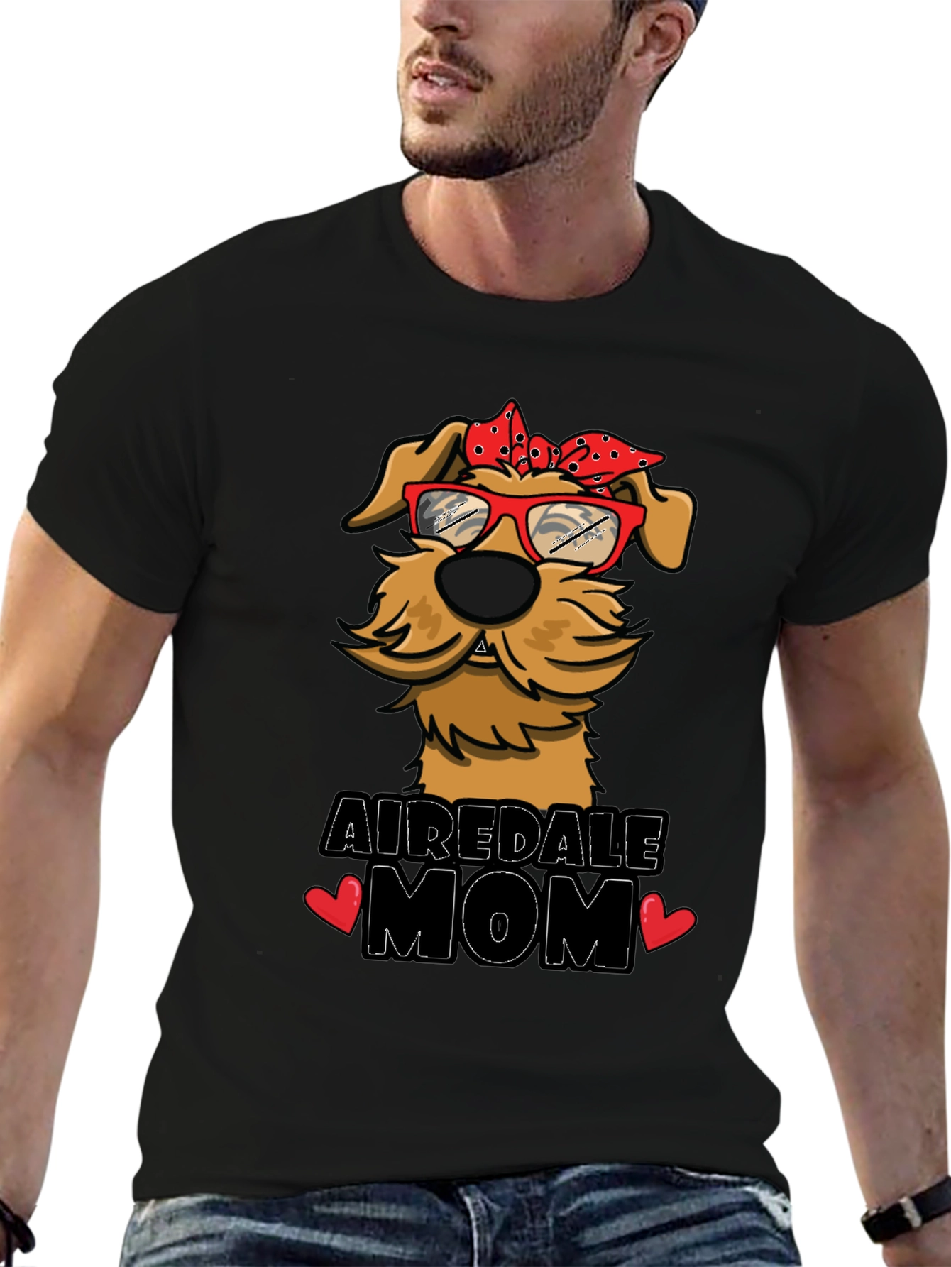 Airedale Mom Dog Lover T-Shirt