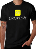 Be Creative Black Graphic Tee