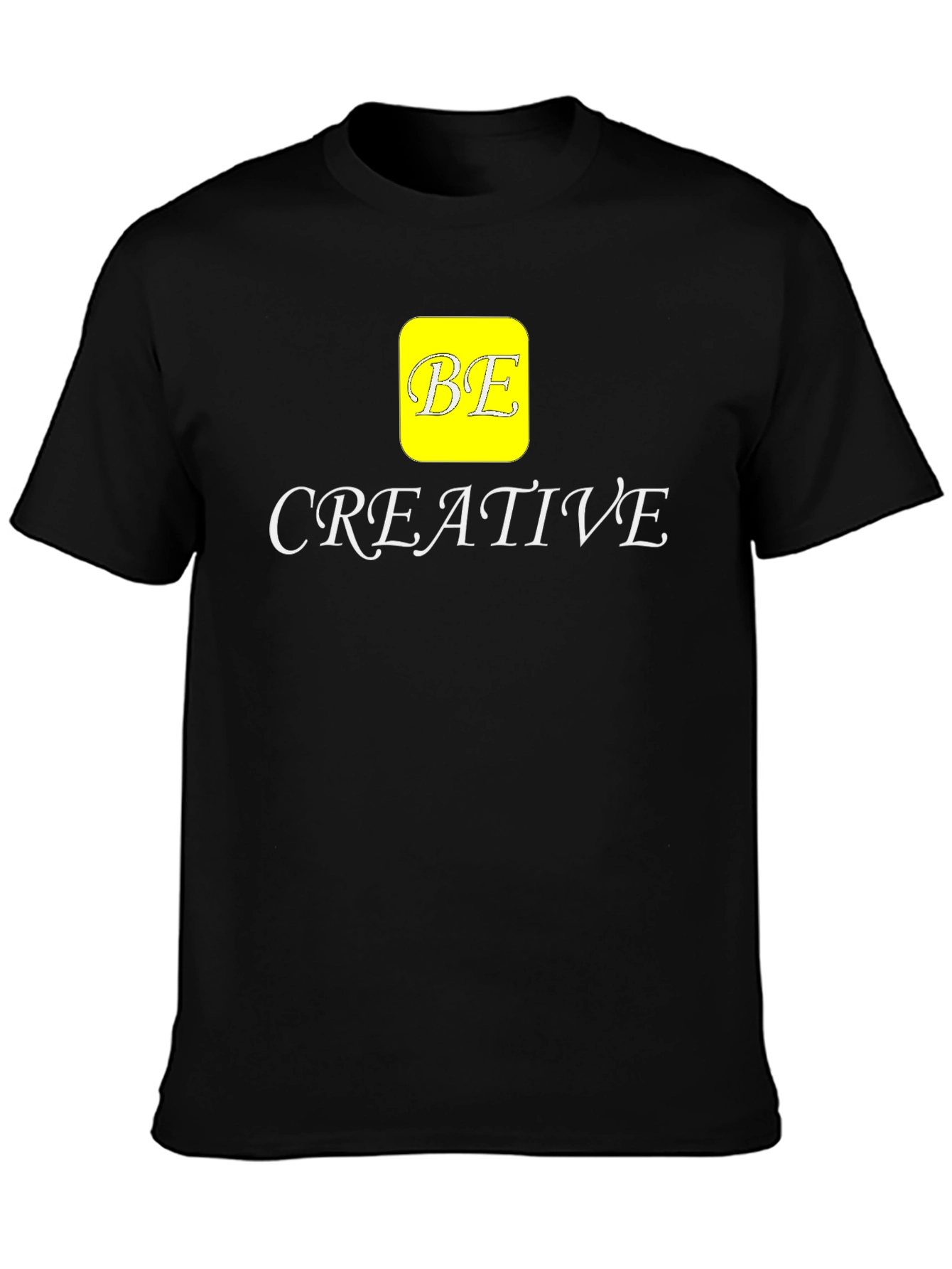 Be Creative Black Graphic Tee