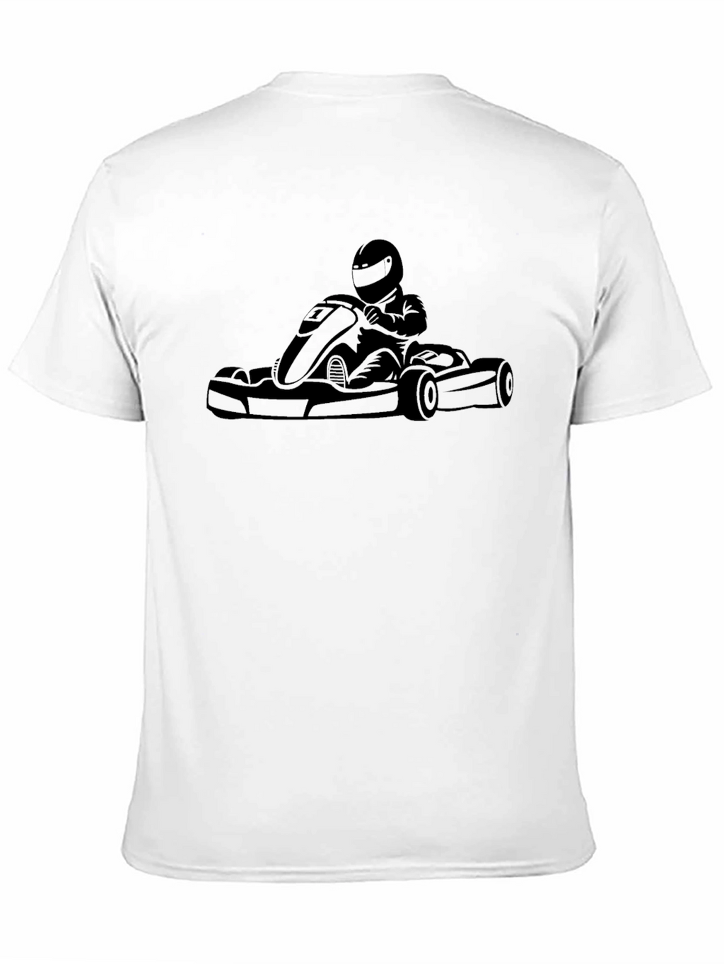 Black Kart Racing T-Shirt for Speed Enthusiasts