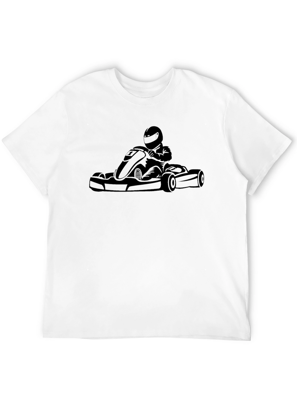 Black Kart Racing T-Shirt for Speed Enthusiasts