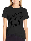 Black Wolf Graphic Tee - Mens Short Sleeve