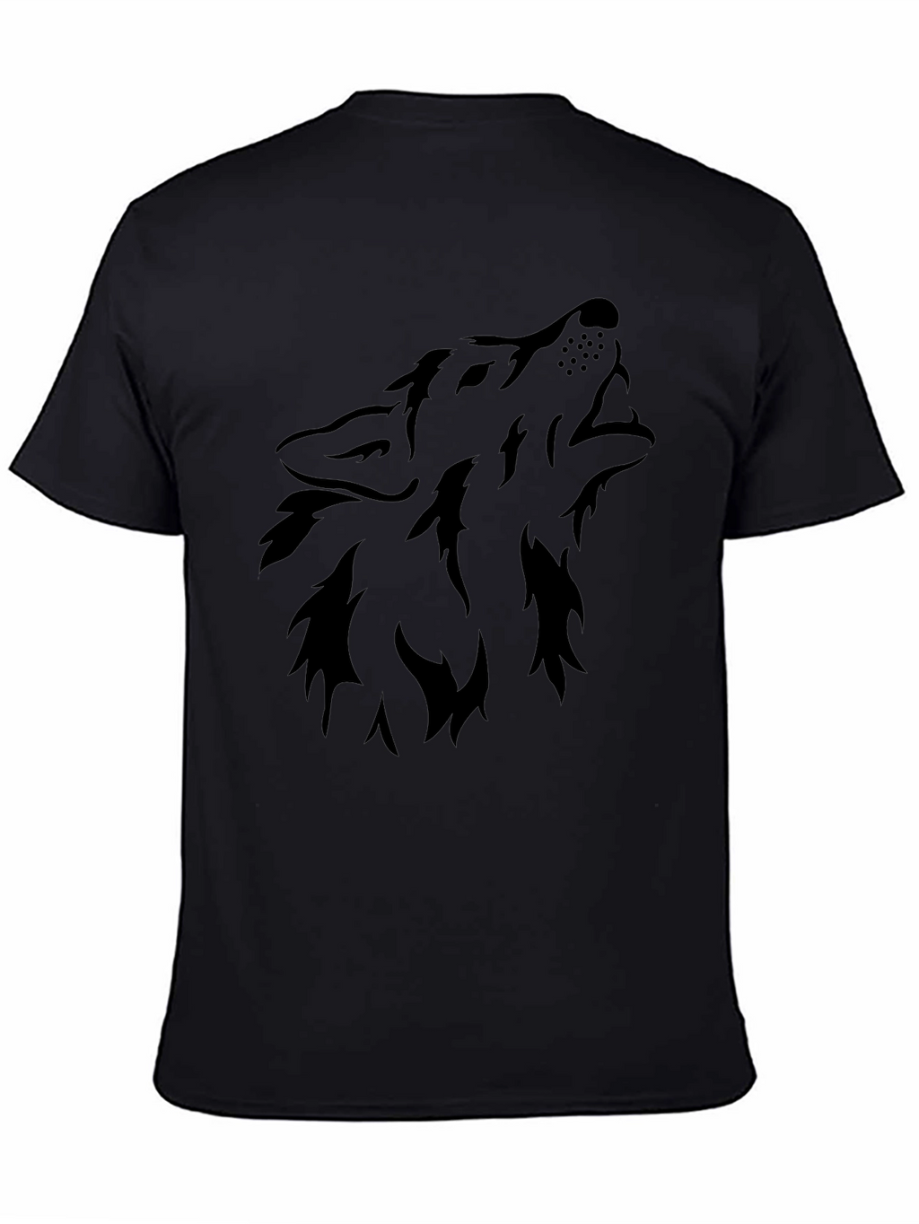 Black Wolf Graphic Tee - Mens Short Sleeve