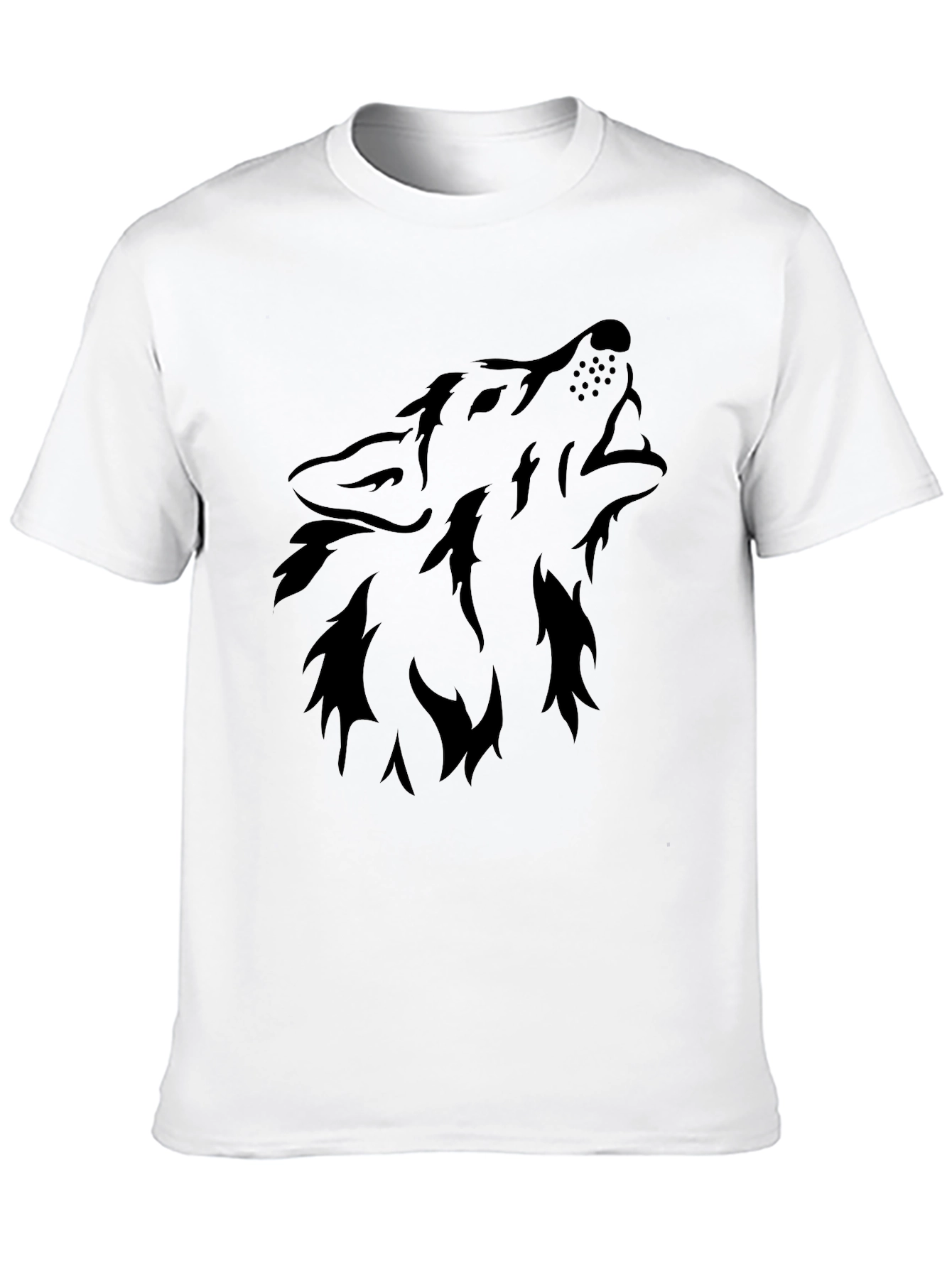Black Wolf Graphic Tee - Mens Short Sleeve