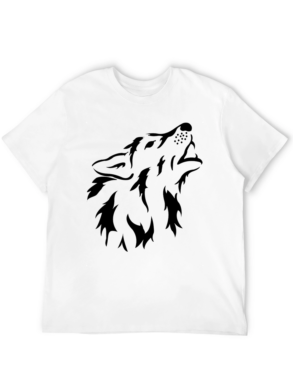 Black Wolf Graphic Tee - Mens Short Sleeve