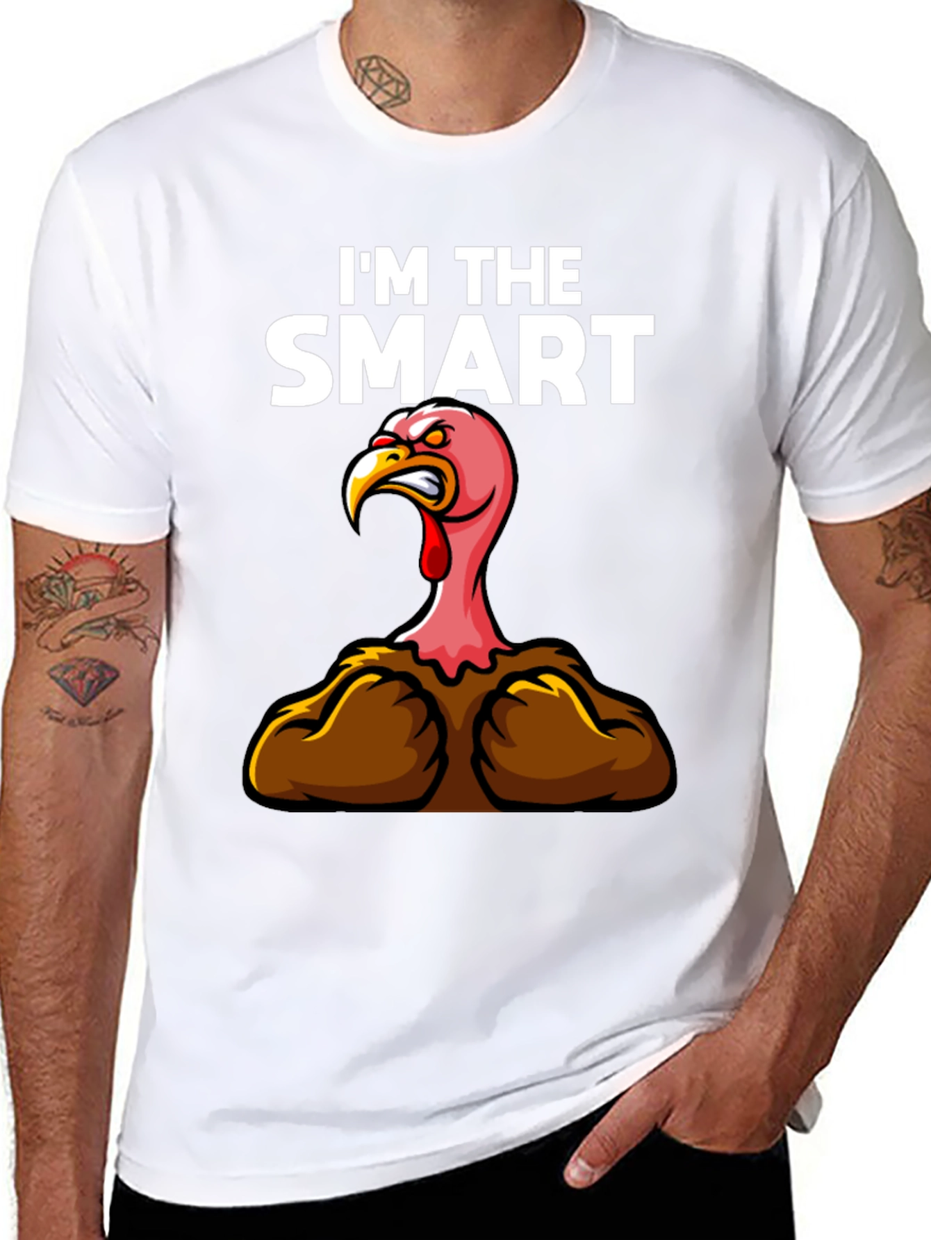 Funny Im The Smart Turkey Thanksgiving T-Shirt
