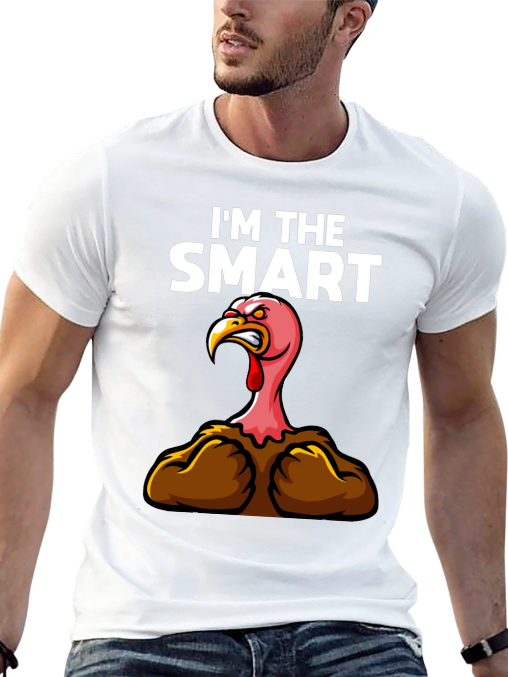 Funny Im The Smart Turkey Thanksgiving T-Shirt