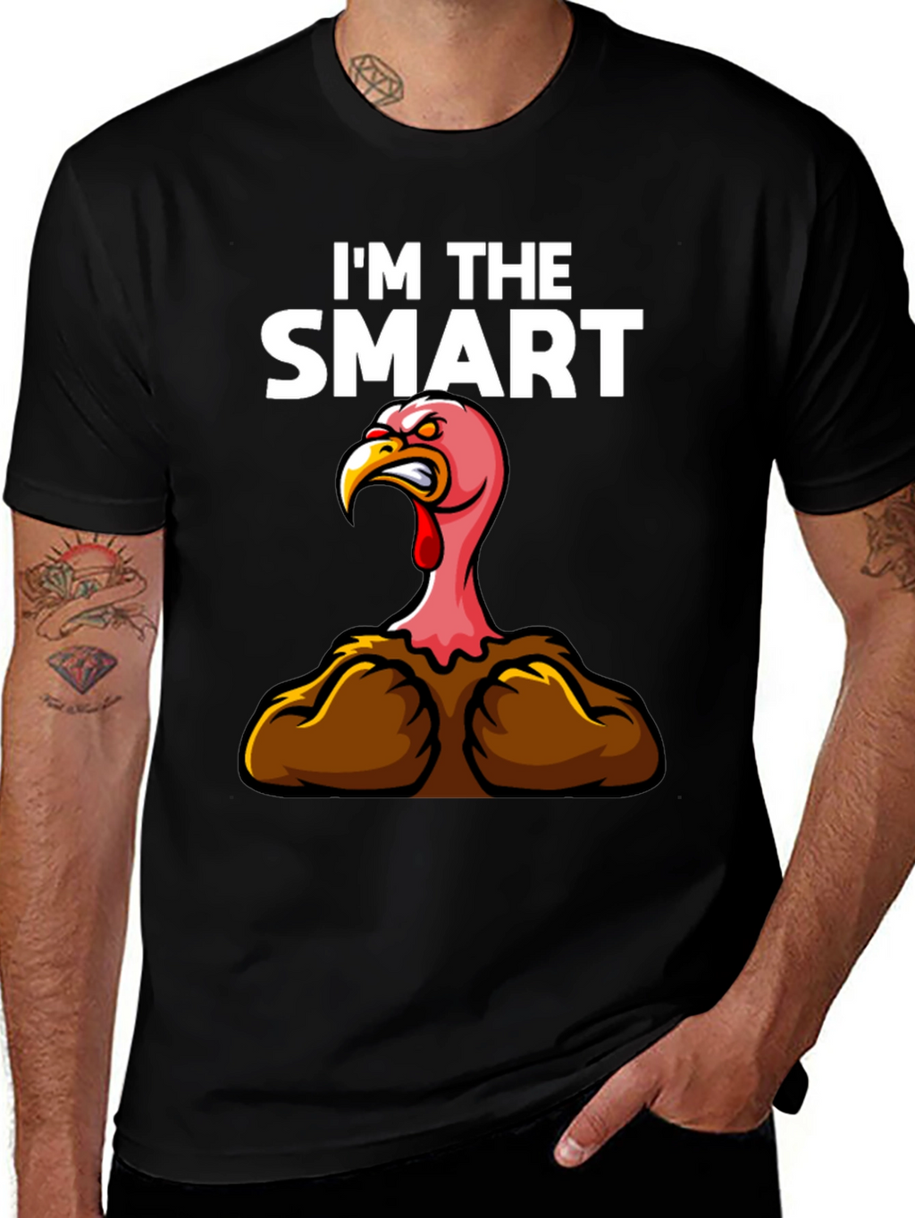 Funny Im The Smart Turkey Thanksgiving T-Shirt