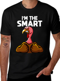 Funny Im The Smart Turkey Thanksgiving T-Shirt