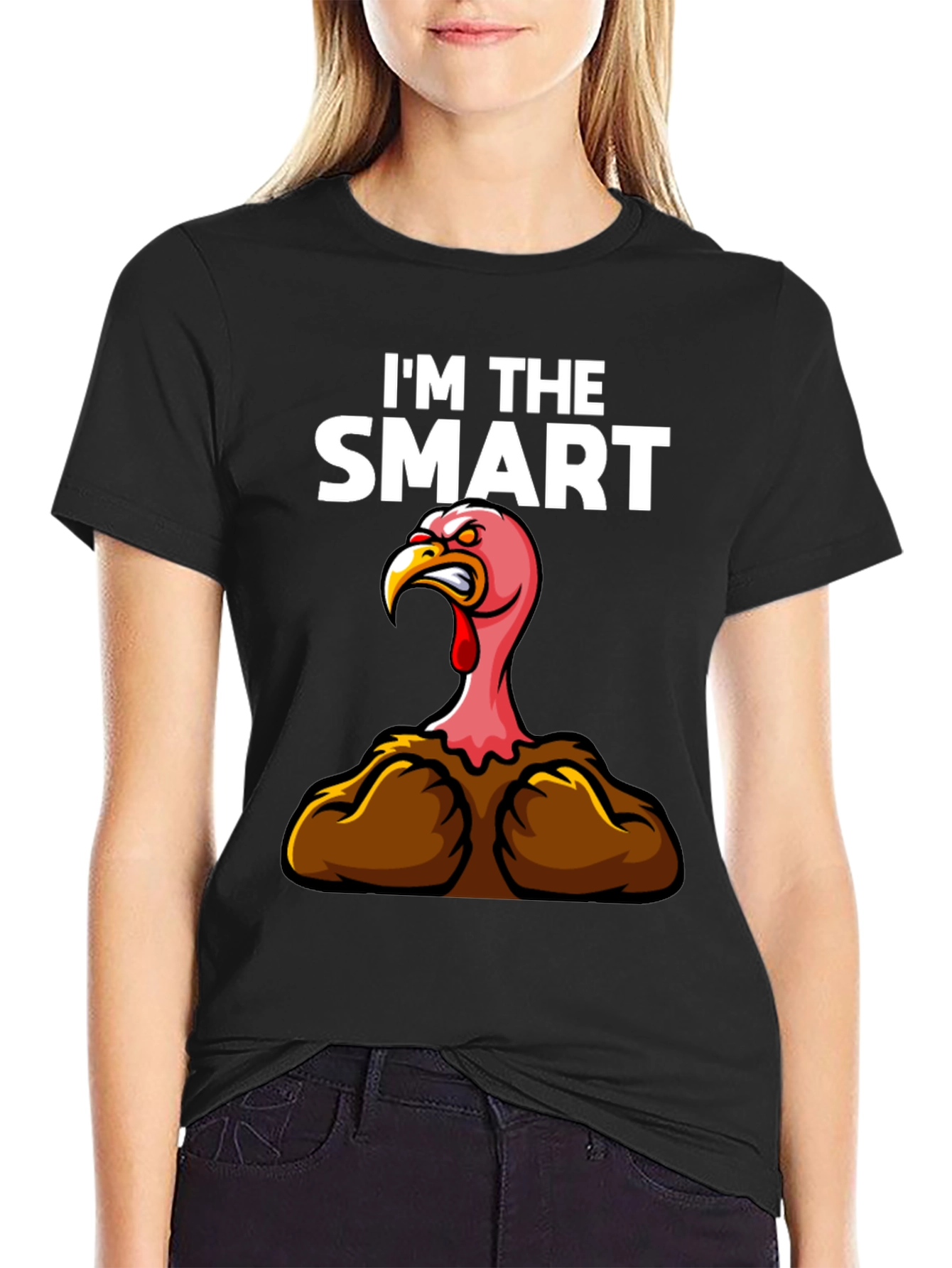 Funny Im The Smart Turkey Thanksgiving T-Shirt