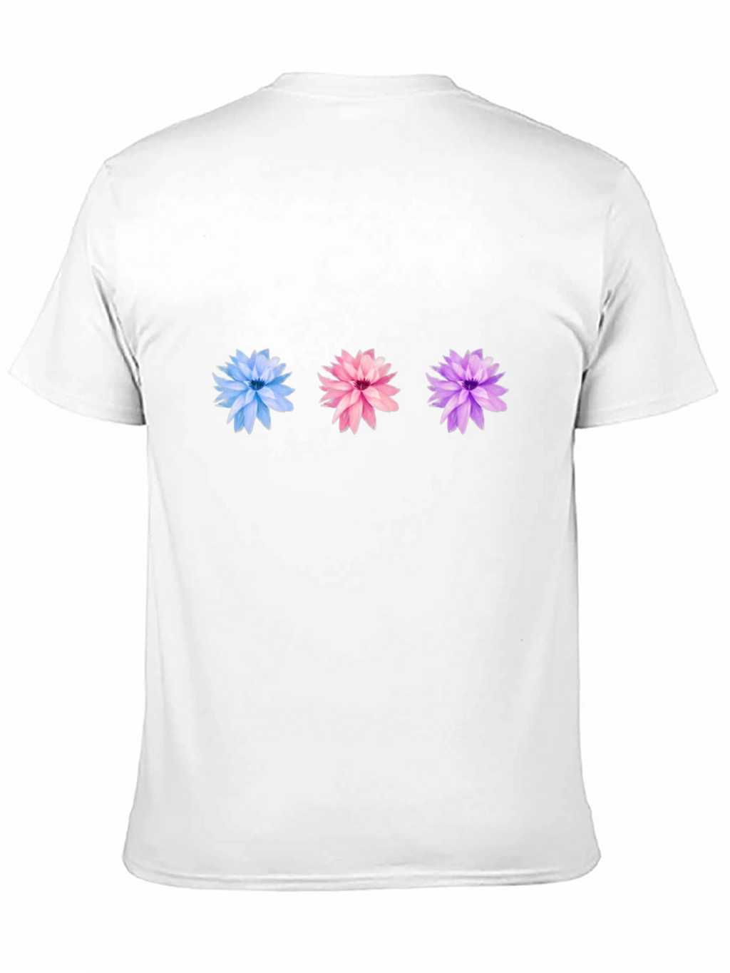 Floral Trio Black Tee - Stylish Casual Wear