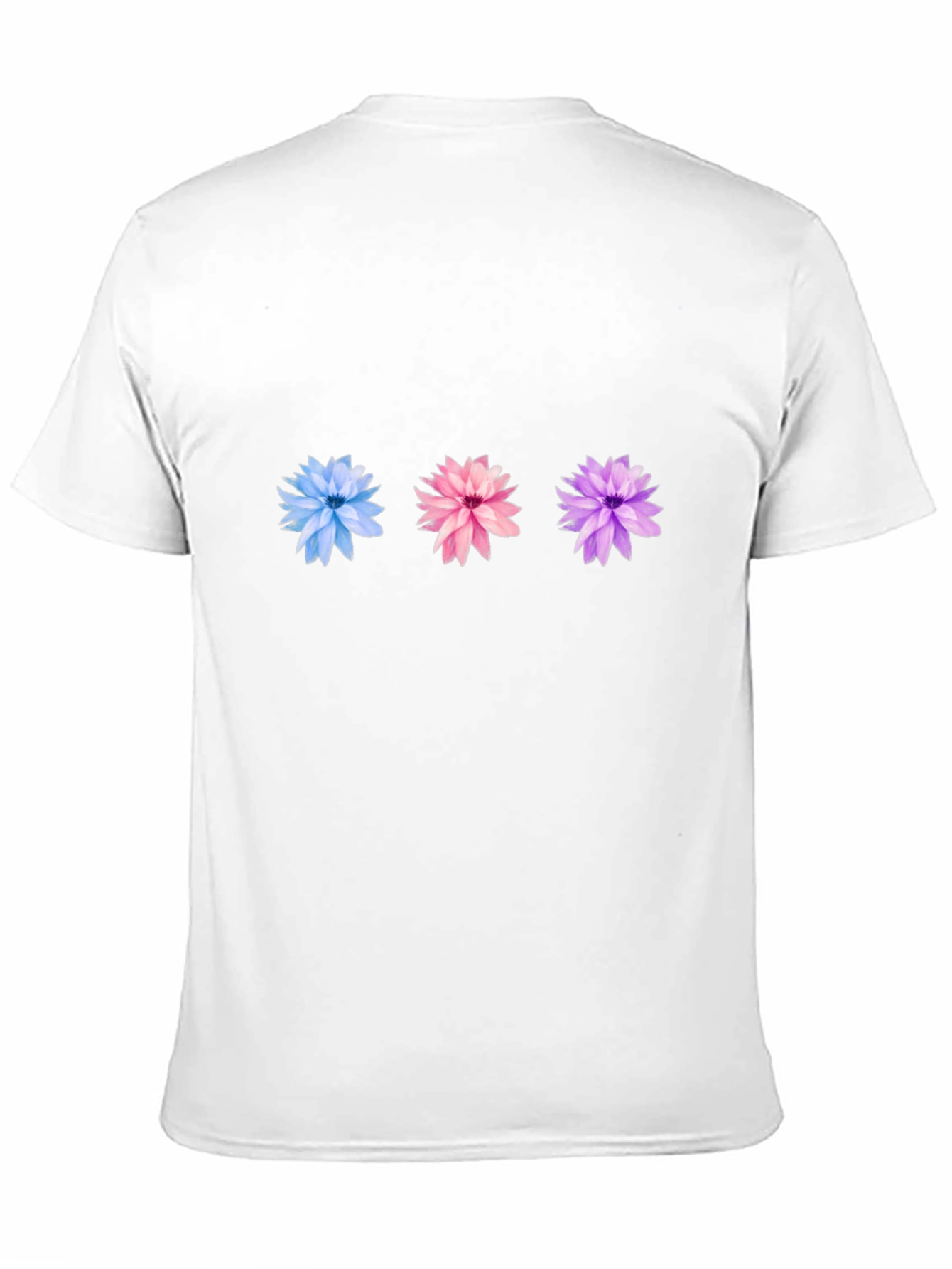 Floral Trio Black Tee - Stylish Casual Wear