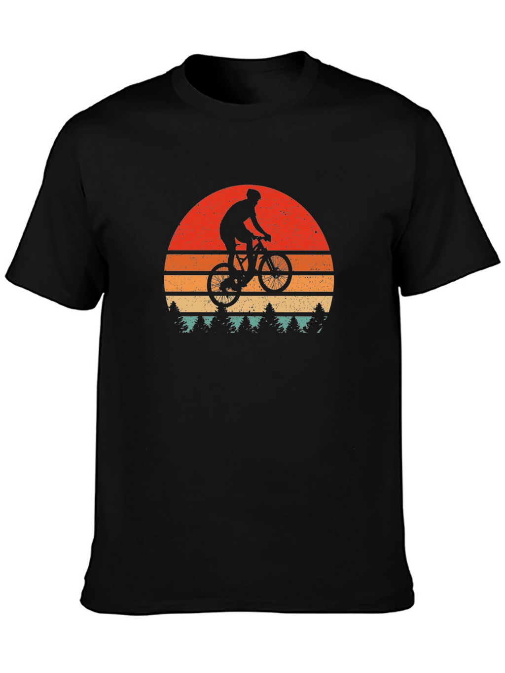 Mountain Bike Sunset Graphic Tee