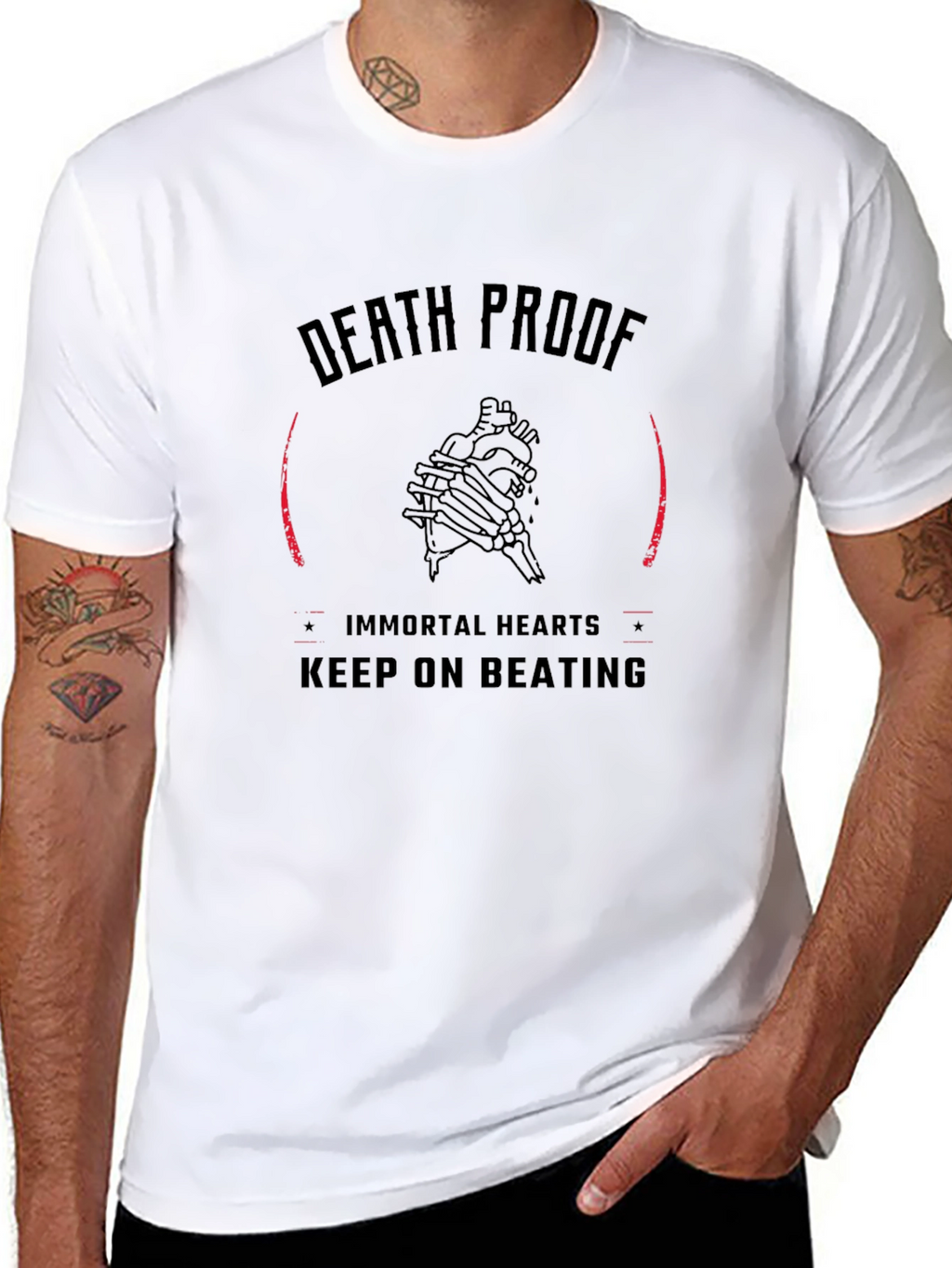 Death Proof Immortal Hearts Graphic T-Shirt