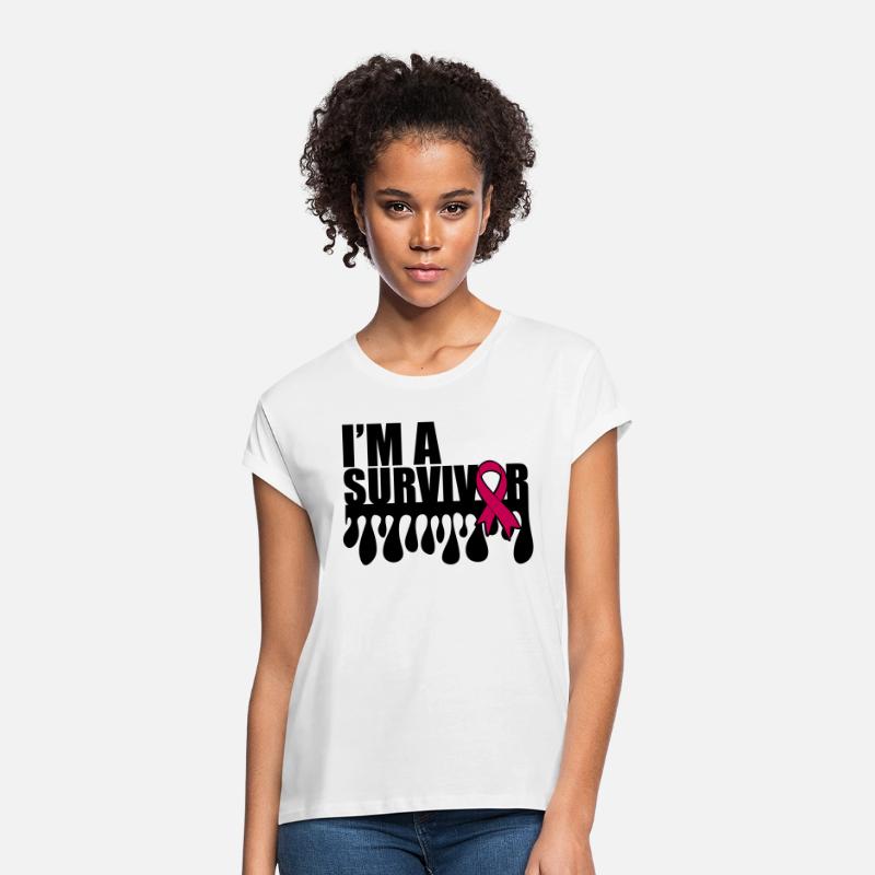 "I'm a survivor" - Breast Cancer, Pink ribbon