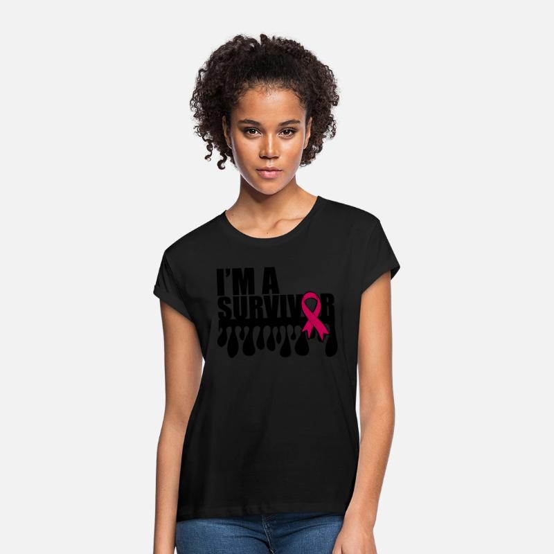 "I'm a survivor" - Breast Cancer, Pink ribbon