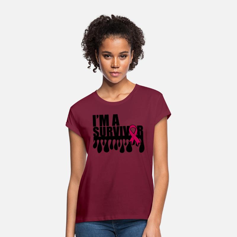 "I'm a survivor" - Breast Cancer, Pink ribbon