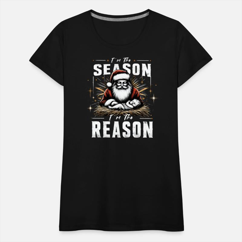I'm The Season Im The Reason Baby Santa Jesus Xmas