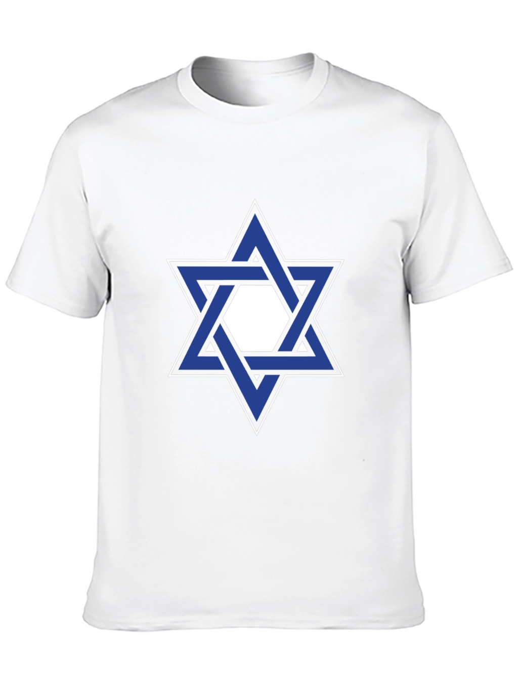 Star of David Graphic Tee - Black Cotton T-Shirt