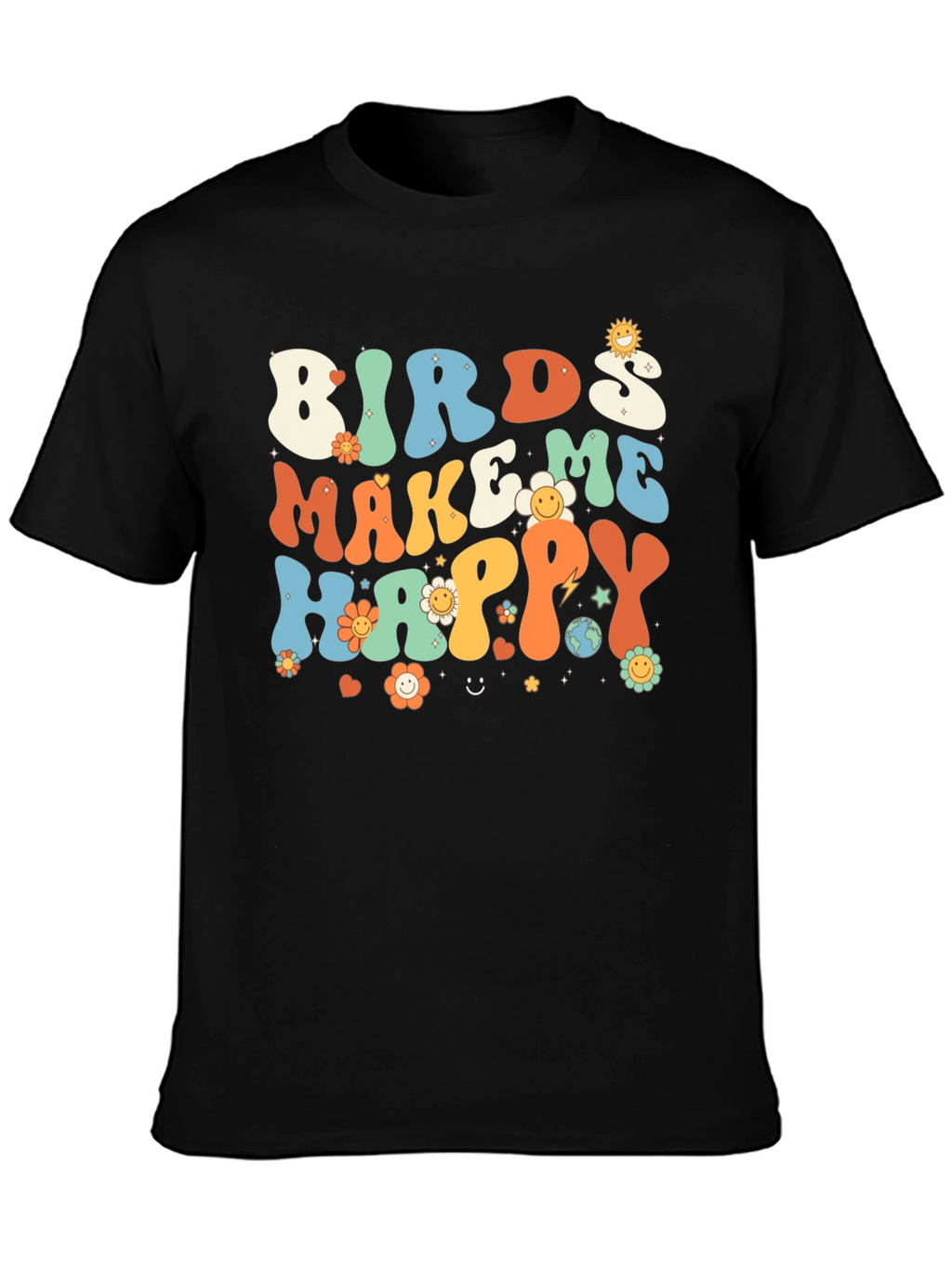 Birds Make Me Happy Graphic Tee