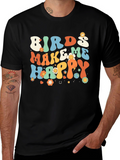 Birds Make Me Happy Graphic Tee