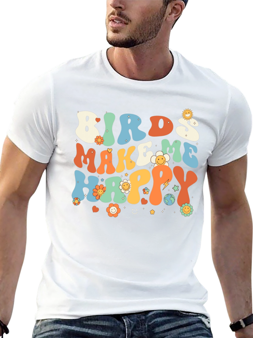 Birds Make Me Happy Graphic Tee