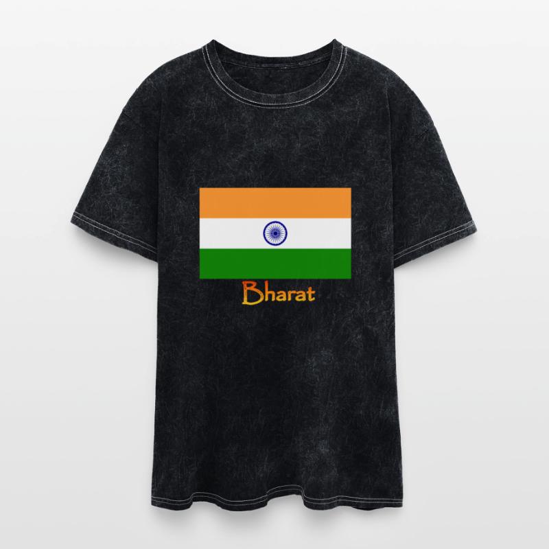 India Flag Pride – Bold "Bharat" Text Design