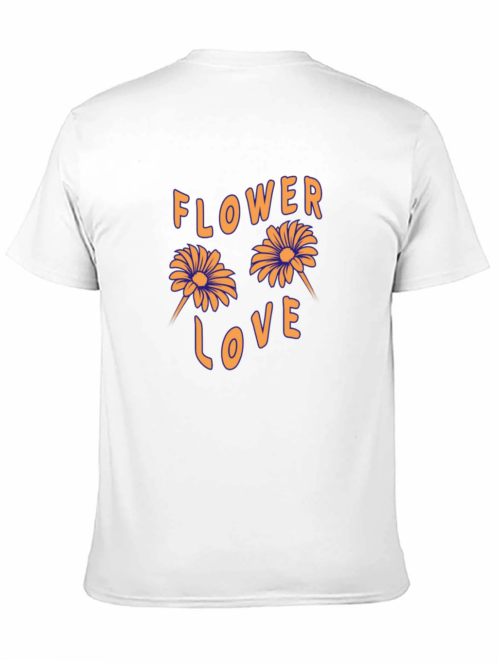Flower Love Graphic Tee - Retro Style