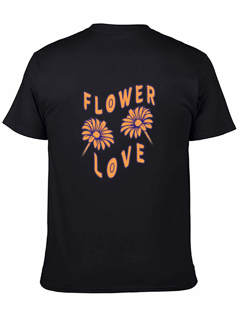 Flower Love Graphic Tee - Retro Style