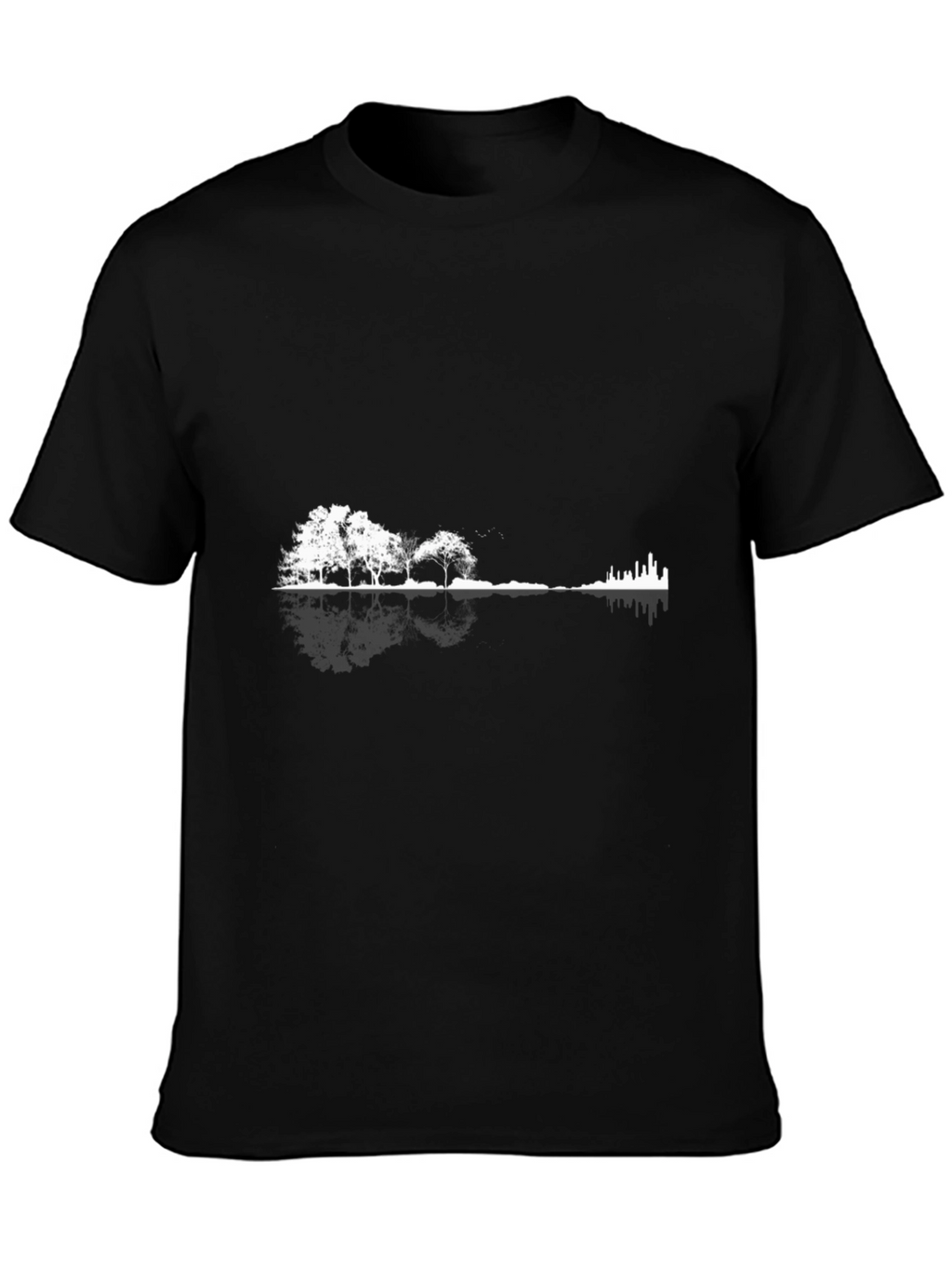 Nature Meets City Guitar T-Shirt