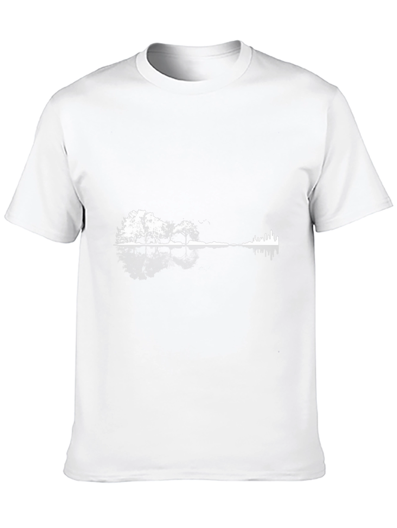 Nature Meets City Guitar T-Shirt