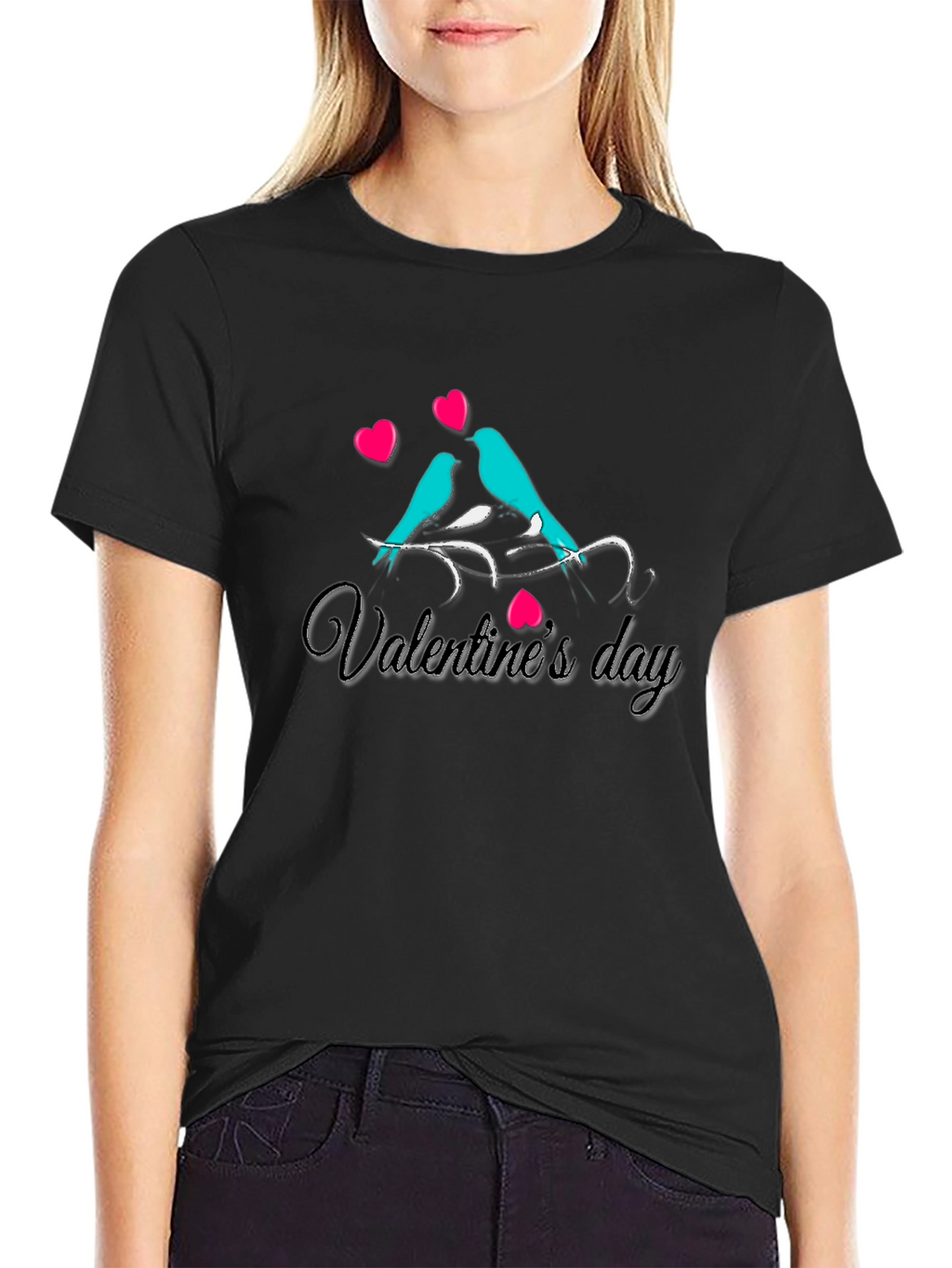 Valentines Day Birds Graphic Tee