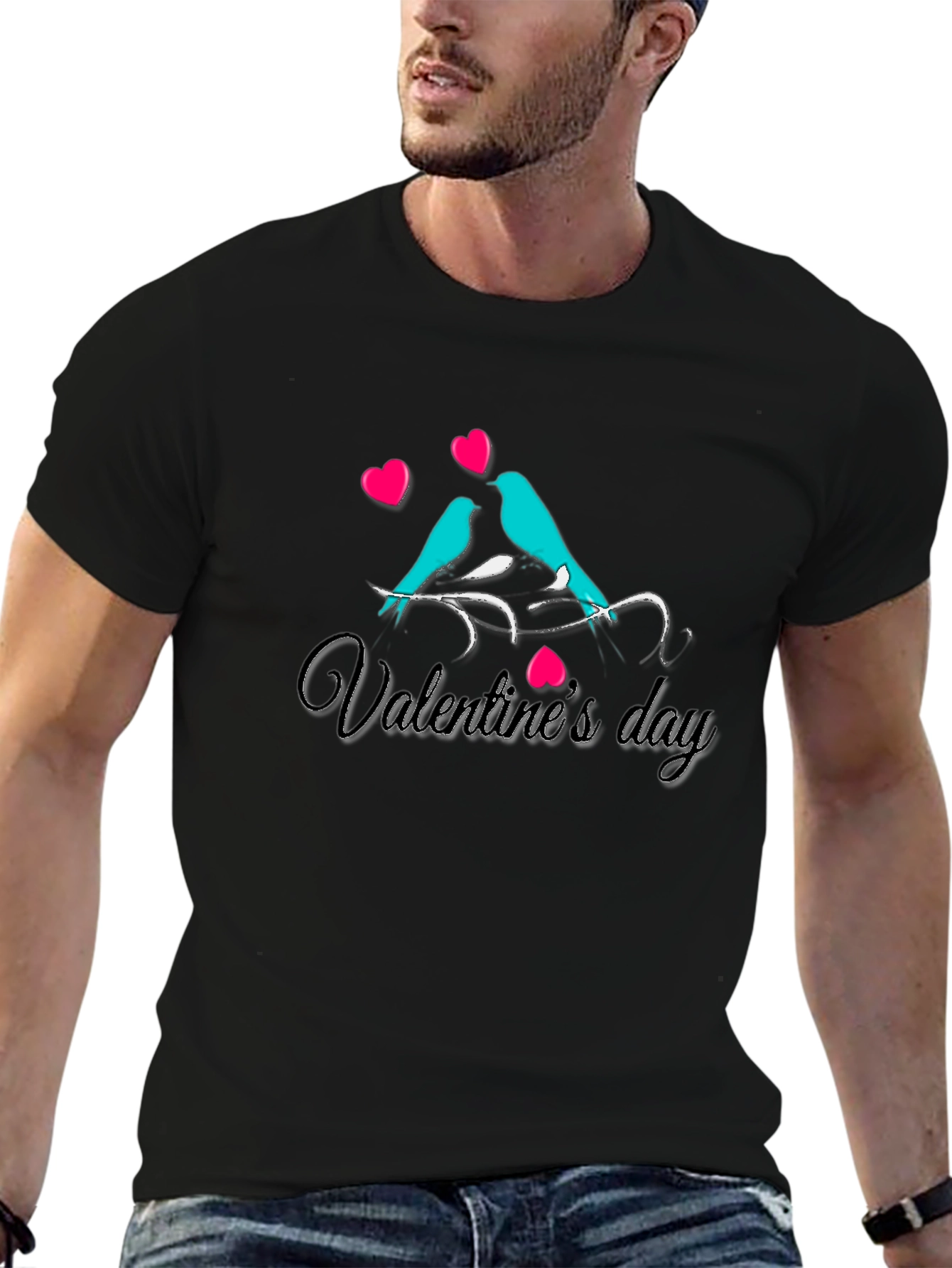 Valentines Day Birds Graphic Tee