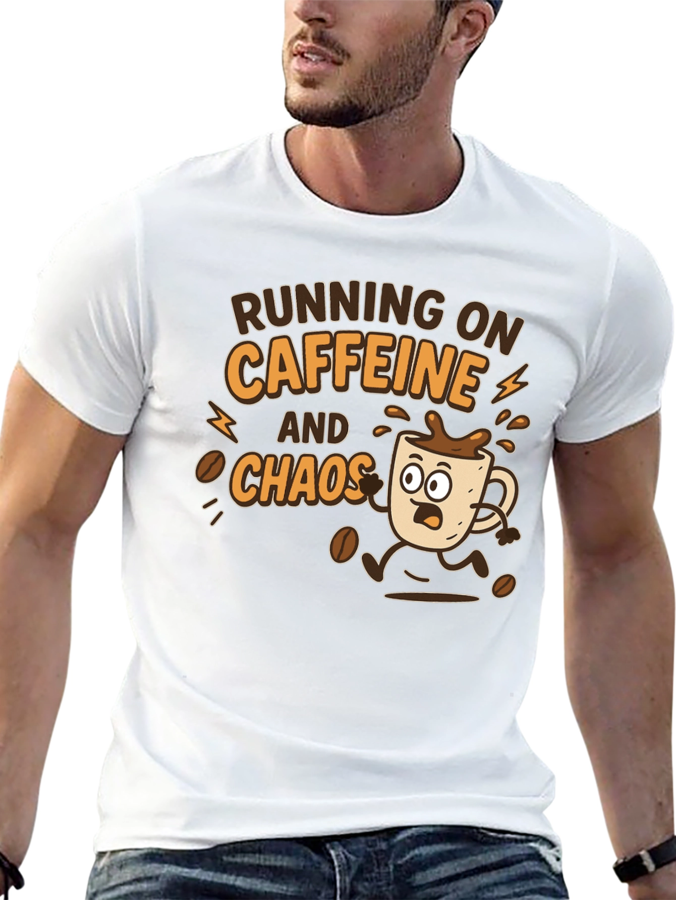 Running on Caffeine and Chaos Graphic Tee