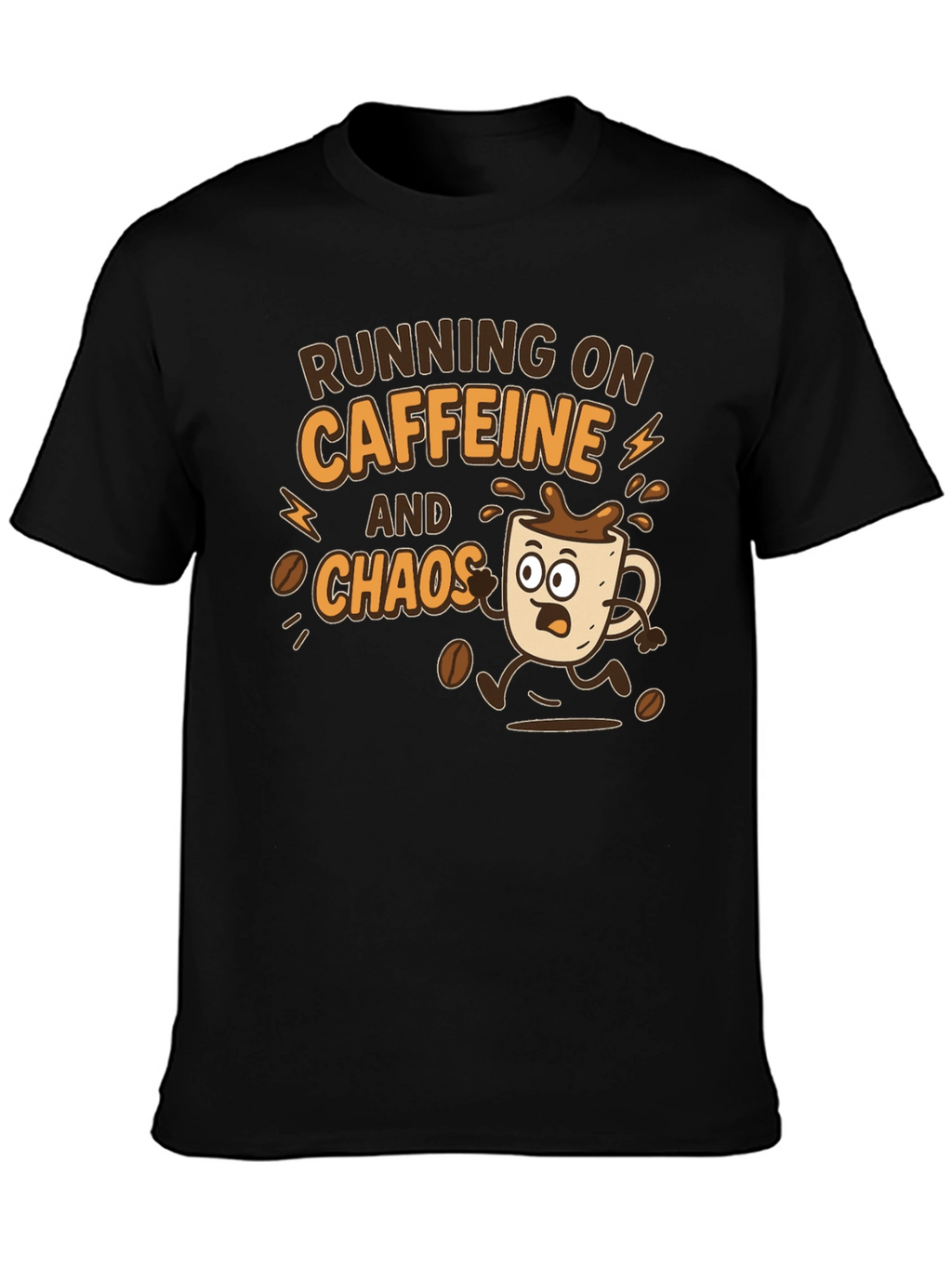 Running on Caffeine and Chaos Graphic Tee