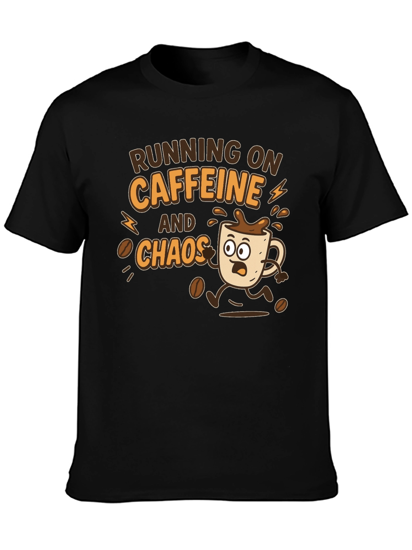 Running on Caffeine and Chaos Graphic Tee
