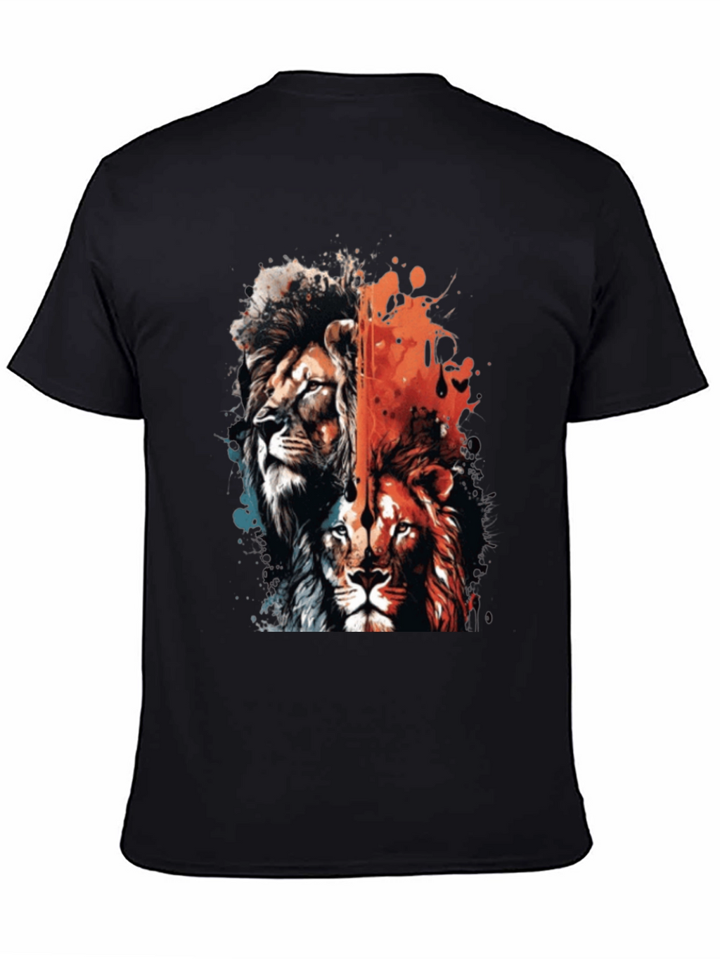 Lion Duo Graphic Tee - Bold Statement Shirt