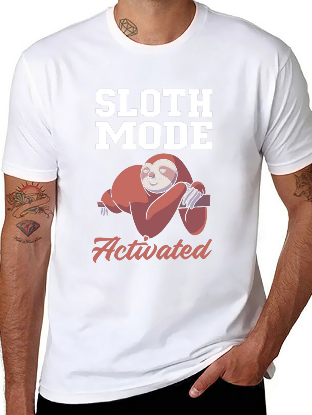 Sloth Mode Activated T-Shirt - Funny Lazy Sloth Tee