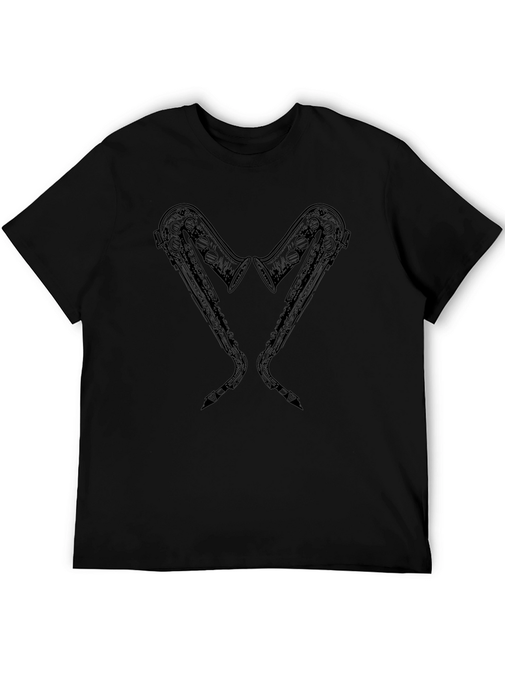 Saxophone Heart T-Shirt - Music Lover Tee