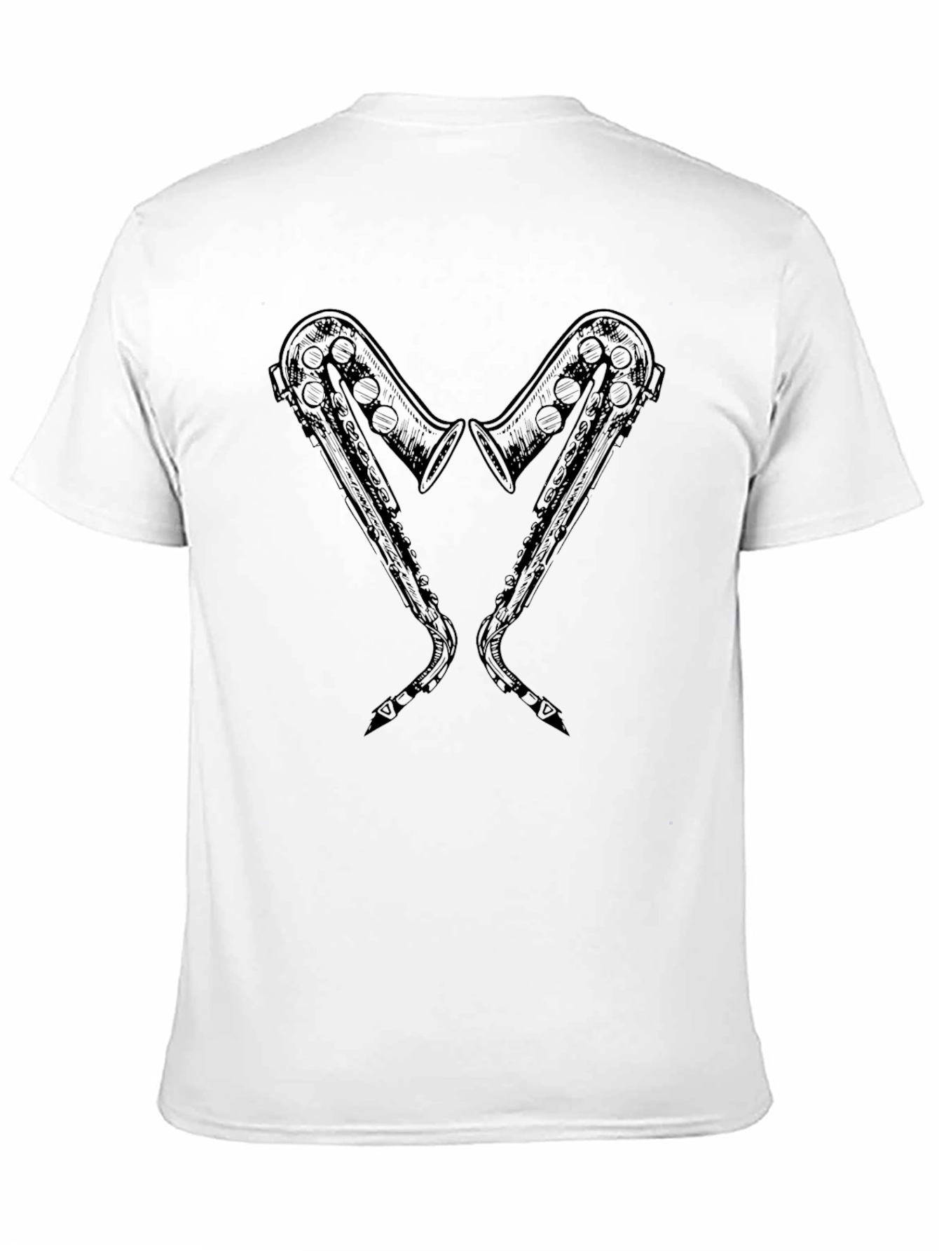 Saxophone Heart T-Shirt - Music Lover Tee