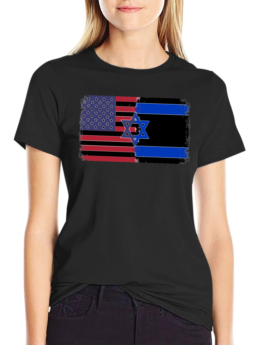 USA Israel Flag Graphic Tee